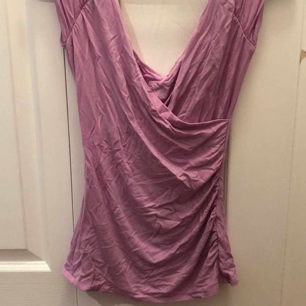 White House black market pink blouse